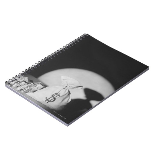 Sack Geld Notizblock (Linke Seite)