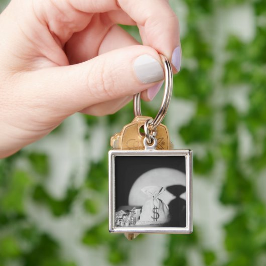 Sack Geld Schlüsselanhänger (Hand)