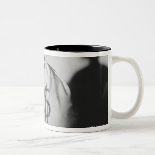 Sack Geld Zweifarbige Tasse (Rechts)