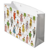 Sack Geschenk Rückmethode 50 Große Geschenktüte (Rückseite Schrägansicht)