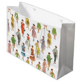 Sack Geschenk Rückmethode 50 Große Geschenktüte (Vorderseite Schrägansicht)