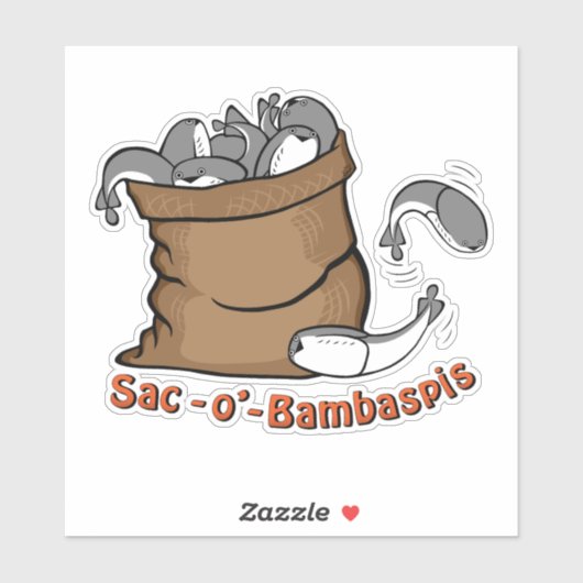 Sack Sacabambaspis Vinyl Sticker (Blatt)