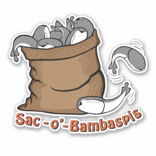 Sack Sacabambaspis Vinyl Sticker (Vorderseite)
