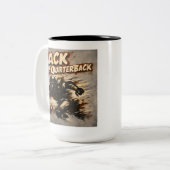 Sack The Quarterback Zweifarbige Tasse (Vorderseite Links)