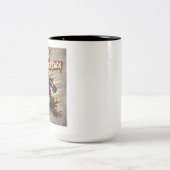 Sack The Quarterback Zweifarbige Tasse (Mittel)