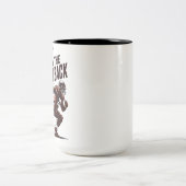 Sack The Quarterback Zweifarbige Tasse (Mittel)