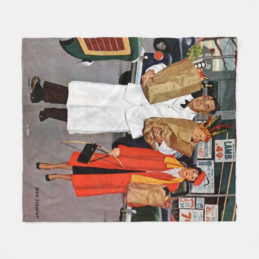 Sack voll Problem Fleecedecke (Vorderseite (Horizontal))