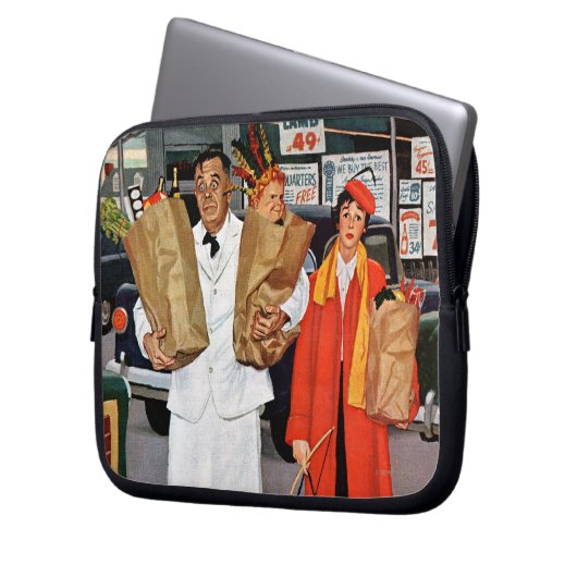 Sack voll Problem Laptopschutzhülle (Vorderseite Links)