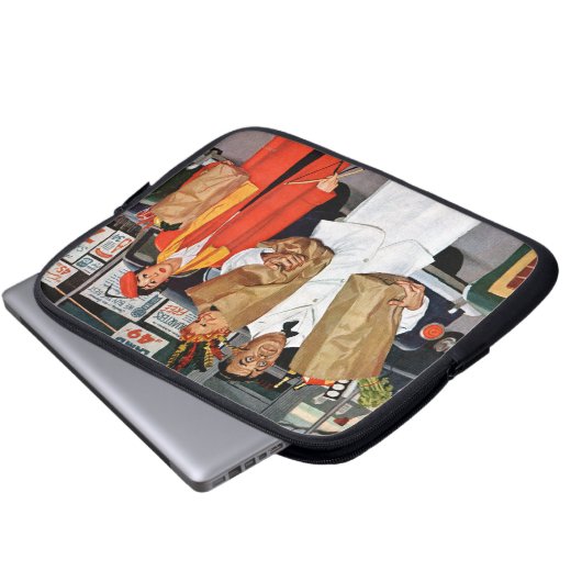 Sack voll Problem Laptopschutzhülle (Vorne Knopf)