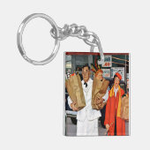 Sack voll Problem Schlüsselanhänger (Vorderseite links)