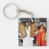 Sack voll Problem Schlüsselanhänger (Vorderseite)