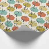 Säcke aus Wollgarnmuster Geschenkpapier (Ecke)