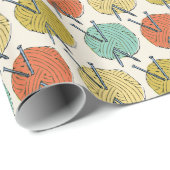 Säcke aus Wollgarnmuster Geschenkpapier (Rolleneckpunkt)
