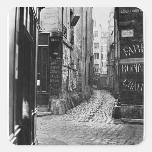 Sackgasse des Bourdonnais Quadratischer Aufkleber (Vorderseite)