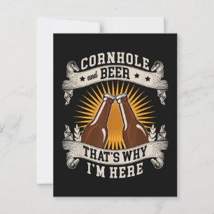 Sackloch Werfen Und Bier Deshalb Bin Ich Hier Sack Postkarte