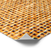 Sacktuchtextur für Hintergrund Poster (Ecke)
