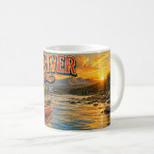 Saco River Fryeburg Maine Kaffeetasse (VorderseiteRechts)