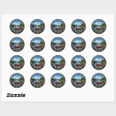 Saco River Fryeburg Maine Rund Sticker (Blatt)