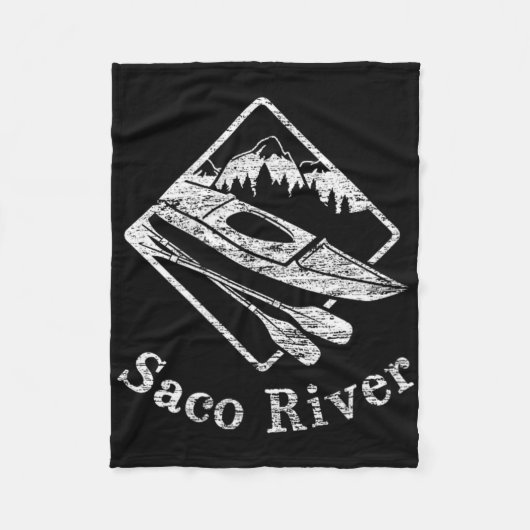 Saco River Kayak Kayaking Bootspfade Kanu Pad Fleecedecke (Vorderseite)