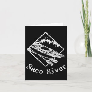 Saco River Kayak Kayaking Bootspfade Kanu Pad Karte