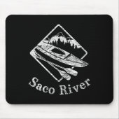Saco River Kayak Kayaking Bootspfade Kanu Pad Mousepad (Vorne)