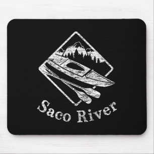 Saco River Kayak Kayaking Bootspfade Kanu Pad Mousepad