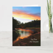 Saco River Sunset Greeting Card Karte (Vorderseite)
