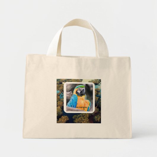 Sacola Mini Arara Mini Stoffbeutel (Vorne)