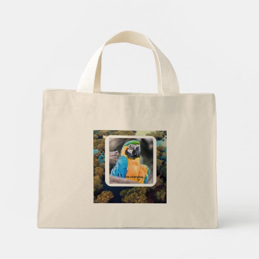 Sacola Mini Arara Stoffbeutel (Rückseite)