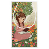 Sacola para Presente Menina no jardim Kleine Geschenktüte (Rückseite)