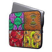 Sacpour pour électronique Wax Africain Laptopschutzhülle (Vorderseite Links)
