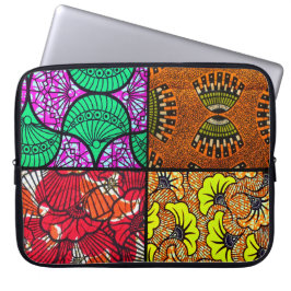 Sacpour pour électronique Wax Africain Laptopschutzhülle