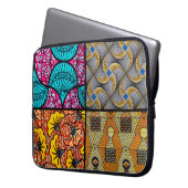 Sacpour pour électronique Wax Africain Laptopschutzhülle (Vorderseite Links)