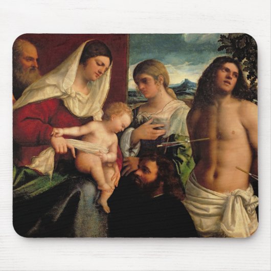 Sacra Conversatione mit SS. Catherine, Sebastian Mousepad (Vorne)