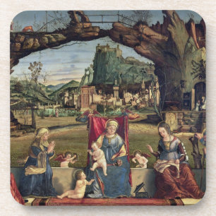 Sacra Conversazione, c.1500 (Öl auf Platte) (für Getränkeuntersetzer