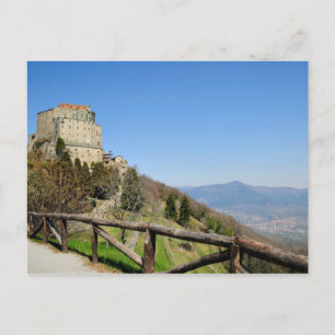 Sacra di San Michele, bekannt aus dem 12. Jahrhund Postkarte