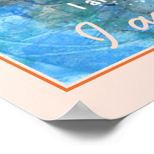 Sacral Chakra Affirmations Poster (Ecke)