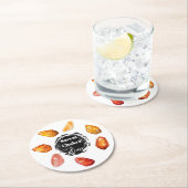 *~* Sacral Chakra Elixir AP64 Orange Emoto Runder Pappuntersetzer (Vor Ort)