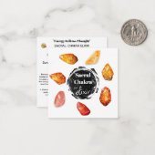 *~* Sacral Chakra Elixir AP64 Stones Emoto Mitteilungskarte (Vorderseite/Rückseite Beispiel)