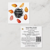 *~* Sacral Chakra Elixir AP64 Stones Emoto Mitteilungskarte (Vorne/Hinten)