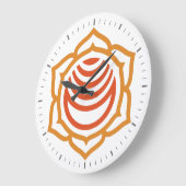 Sacral Chakra Energy Wall Clock Große Wanduhr (Winkel)