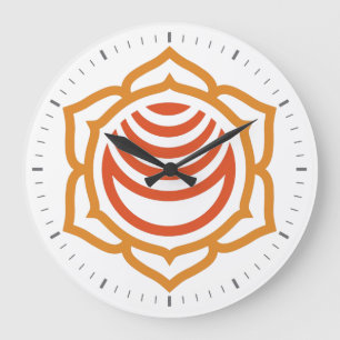 Sacral Chakra Energy Wall Clock Große Wanduhr