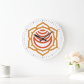 Sacral Chakra Energy Wall Clock Große Wanduhr (Zuhause)