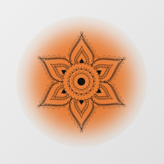 Sacral Chakra Fensteraufkleber (Blatt)