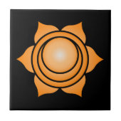 Sacral Chakra Fliese (Vorderseite)