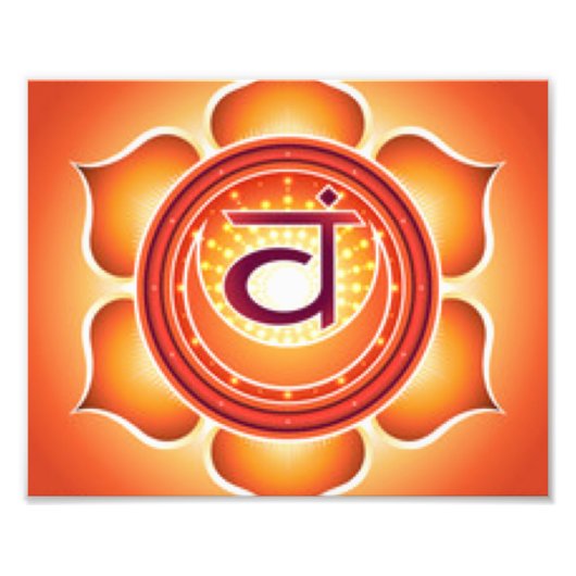 Sacral Chakra Fotodruck (Vorne)