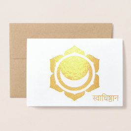 Sacral Chakra Jeder Anlass Custom Real Folienkarte