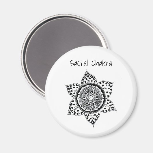 Sacral Chakra Magnet (Vorderseite/Rückseite)