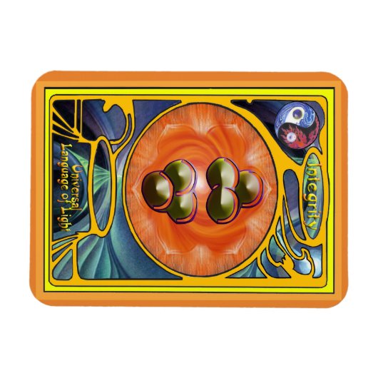 Sacral Chakra Mandala - Interität Magnet (Horizontal)