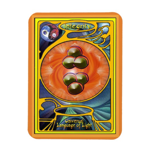 Sacral Chakra Mandala - Interität Magnet (Vertikal)